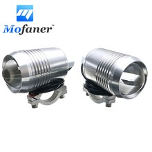 Mofaner-farol u2 para motocicleta, 2 peças, 30w, luz led, condução de neblina, luz com interruptor 2024 - compre barato