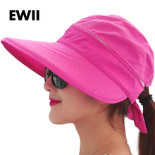 2018 Fashion summer hats for women beach UV protection female caps women sun hat girl beach visor cap chapeu feminino 2024 - buy cheap