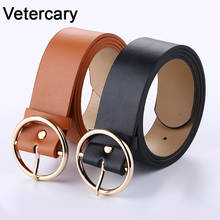 Gold Pin buckle Casual belt HOT soft PU leather belts wide PemHN personality strap women students riem jeans gifts male cinturon 2024 - buy cheap