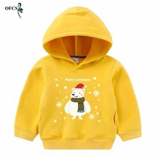 New Arrival Boys Girls Hooded Sweatshirts Children's Clothes Winter Plus Velvet Toddler Casual Sweater Kids Long sleeve T-shirt 2024 - buy cheap