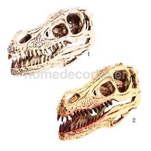 Смола, Раптор череп динозавра модель искусственного паба Бар Декор коллекционные предметы белый 2024 - купить недорого