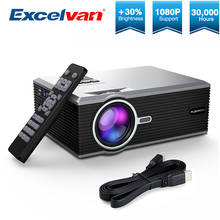 Excelvan BL88 800*480 портативный мини светодиодный кинотеатр видео цифровой HD домашний кинотеатр проектор 4K проектор с USB HDMI 2024 - купить недорого