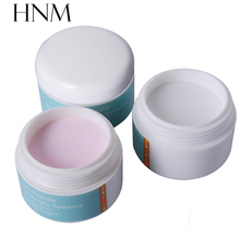 HNM-polvo acrílico profesional, extensión de puntas de uñas artísticas de cristal, rosa, blanco, transparente, manicura líquida de cristal, 15g, 1 unidad 2024 - compra barato