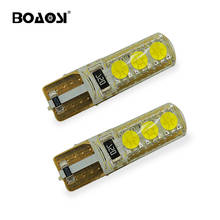 BOAOSI 6 шт. супер яркий 5050 SMD 12 В T10 W5W 168 194 Автомобильный светодиодный светильник для чтения номерных знаков 2024 - купить недорого