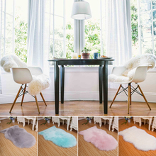 Fur Artificial Sheepskin Rug Hairy Carpet Living Room Bedroom Rugs Fur Plain Fluffy Area Rugs Washable Bedroom Faux Mat 2024 - buy cheap