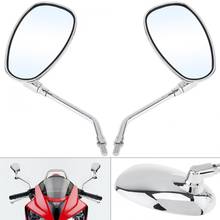 1Pair 10mm Modified Plated Universal Motorcycle Rearview Mirror Motorbike Side Mirrors for Motorcycle 2024 - buy cheap