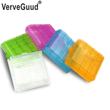 VerveGuud 5Pcs Portable Plastic Battery Case Holder Storage Box For AAA/AA Battery Rechargeable Batteries Full Cover 2024 - buy cheap
