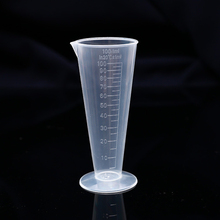 Cilindro de medição cônico de plástico, 10 tamanhos de 100ml, para uso em laboratórios químicos ou utensílios de cozinha 2024 - compre barato