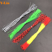 Fishing Silicone Skirts Forg Tail DIY Rubber Jig Lures Accessories Squid Rubber Skirts Beard Wire Making Random Mixing Color 2024 - buy cheap