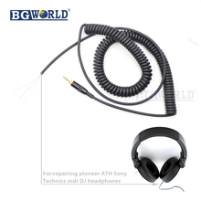 BGWORLD New DJ headphone cable cord line PLUG earphone cables for repairing pioneer ATH Sony AKG Technics mdr DJ headset part 2024 - buy cheap