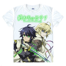 Camiseta seraph of the end, camiseta da moda, estampa, camisetas de anime, coleção kawaii, vestido de verão, camiseta japonesa a 2024 - compre barato