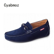 Cyabmoz-zapatos de aumento de altura ocultos para hombre, mocasines de 6CM, de ante de vaca, Gommino, para conducir, Invisible 2024 - compra barato