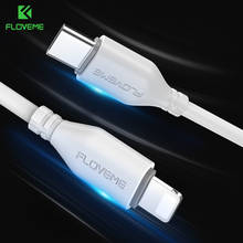 FLOVEME Type C Fast Charger Phone Cable For iPhone X/XR/XS Max 18W Reversible Charging USB-C PD Plug Data Cord Cable Type-C Data 2024 - buy cheap