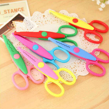 Kids Laciness Scissors for DIY Photo Album Handmade, 6 Patterns Photo Album Card Photo Diary Decorative Laciness Scissors 2024 - buy cheap