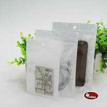 12*22cm White Clear Self Seal Zipper Plastic Packaging Bag, Ziplock Zip Lock Bag  Package with Hang Hole. Spot 100/ package 2024 - buy cheap