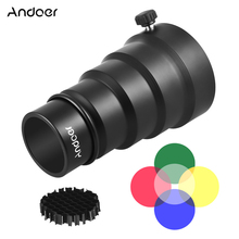 Andoer-Kit de 5 piezas de filtro de Color para Mini estudio fotográfico, Flash estroboscópico de Metal con rejilla de panal, monoluz 2024 - compra barato