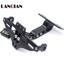 For YAMAHA YZF R3 R6 R25 MT25 MT03 MT07 Motorcycle Fender Eliminator Registration Plate Bracket License Plate Holder LED Light 2024 - buy cheap