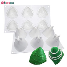 SHENHONG 6 Holes ZongZi Silicone Cake Decorating Mold For Baking Mould Dessert  Mousse Pastry Bakewar Traditional Food Shape 2024 - buy cheap