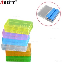 18650 2x Plastic Battery Case CR123A 16340 4 cell 18350 Batteries Spare Carrier Holder Storage Box colorful Waterproof Container 2024 - buy cheap