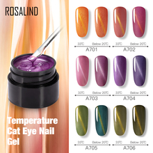 ROSALIND Gel Nail Polish 5ml Temperature Cat Eye Gel Polish Magnetic All For Manicure Nail Art Top Base Coat Gel Varnish Hybrid 2024 - buy cheap