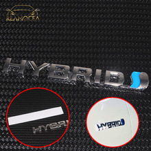 Reamocea 3D HÍBRIDO Prata Tronco Traseira Tampa Do Corpo Do Carro de Metal Emblema Emblema Autocolante RAV4 de Moldagem Para Toyota REIZ Prius Yaris camry 2024 - compre barato