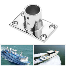 gohantee Stainless Steel Boats Accessories Marine Fit Boat 90 Degree Hand Rail Fitting 1" 25mm Tube Pipe Rectangular Base Yachts 2024 - buy cheap