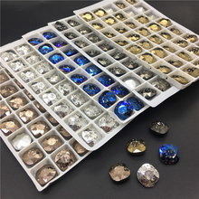 TopStone-diamantes de imitación cuadrados clásicos, 12MM, nueva pátina de cristal de colores, Strass 2024 - compra barato