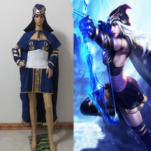 Fantasia cosplay lol ashe feita sob encomenda, qualquer tamanho 2024 - compre barato