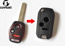 Brand New 2+1  Buttons Modified Flip Folding Remote Key Shell Case For Honda Fit Accord Odyssey Civic CRV FOB Key Blanks 2024 - buy cheap