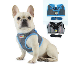 Conjunto de cinto e coleira ajustável para chihuahua pug, pequeno, médio, de malha, peiteira e trela para passeio ao ar livre 2024 - compre barato