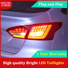 YMI Автомобильный задний светильник чехол для Ford Focus Седан задний светильник s 2012-2014 светодиодный задний фонарь DRL + тормоз + Парк + сигнальный светодиодный светильник 2024 - купить недорого