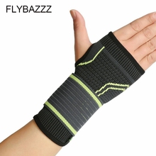 FLYBAZZZ Elastic New Sport Wristband Wrist Brace Support Compression Sleeve Palm Protector CrossFit Fitness Gloves Carpal Tunnel 2024 - buy cheap