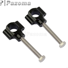 Guidão de motocicleta preto 1 "25mm, braçadeiras levantadoras cabo de barra riser, braçadeiras para harley bobber chopper springer 2024 - compre barato