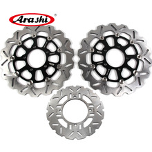 Arashi-rotores de disco de freno trasero para motocicleta, accesorio para KAWASAKI Z800e Z800e-ABS 2013-2016 CNC, rotores delanteros flotantes, Z800, 2013, 2014, 2015, 2016, 1 Juego 2024 - compra barato