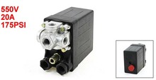 550 V 20A 175PSI 4-Port Interruptor de Pressão para o Compressor De Ar Monofásico Com Rosca 2024 - compre barato