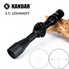 KANDAR 3,5-10X44 SFF Primer plano Focal caza Riflescopes lateral Parallax vidrio grabado retícula de bajo perfil Turrets alcance del Rifle 2024 - compra barato