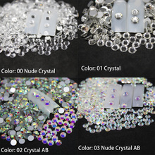 Diamantes de imitación para uñas, piedras de cristal para arte de cristal, decoración 3D para uñas, Parte posterior plana, no fijación en caliente, accesorios de manicura 2024 - compra barato