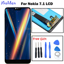 100% Tested For Nokia 7.1 LCD Display+Touch Screen Digitizer Assembly Replacement Parts For Nokia 7.1 LCD Screen 2024 - buy cheap