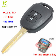 KEYECU Replacement New Keyless Remote Car Key Fob 433MHz + H Chip for Toyota RAV4 2014-2015 FCC: B71TA 2024 - buy cheap