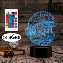 3D Led Novety Lighting Creative Gift Night Light  Table Lamp Bedside Dolls Light Led Home Corridor Hotel Party Atmosphere Lights 2024 - buy cheap