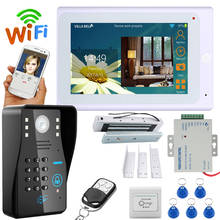 Yobangsafety 7-дюймовый монитор, Wi-Fi беспроводной видеодомофон, дверной звонок, камера, домофон с электронным замком, источник питания 2024 - купить недорого