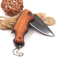 Mini Folding Knife Survival Tactical Knife Combat Hunting Wood Handle Camping Pocket Utility Knives EDC Outdoor Multi Tools 2024 - buy cheap