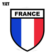 YJZT 10.5CM*13CM France Flag Army Military Car Sticker PVC Motorcycle Decal 6-0822 2024 - buy cheap