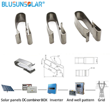 BULSUNSOLAR500 PCS /Lot SUS 304 Stainless Steel Large size 4 x 4mm2 PV Cable Clip /Clamp For PV Solar Cable Wire Installation 2024 - buy cheap