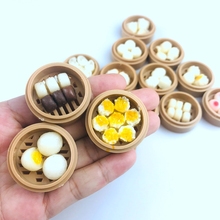 5pcs/lot 1/6 Scale Miniature Dollhouse Mini Chinese pastry Miniatural Bread for Dollhouse Accessories Play Toys Pretend Food 2024 - buy cheap