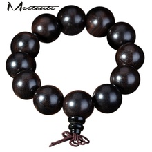 Meetcute Vintage Design Buddha Beads Bracelets 12mm Short Elastic Bangles Lucky Jewelry Gift for Male and Female 2024 - buy cheap