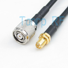 Free Shipping! 50cm Pigtail coaxial jumper cable 20INCH RG58 extension cable RP TNC male plug to RP SMA female RF connector 2024 - buy cheap