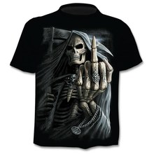 2019 Summer New Men's Short Sleeve Brand 3d Skull T-Shirt Gothic T-Shirt Horror Skull Hot T-shirt Cool Men's Tops  dropshipping 2024 - buy cheap