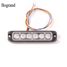 Bogrand Assembly Warning Light Emergency Strobe Car-styling Strobe Lights Auto Surface Mounted Grille Beacon Lamp 2024 - buy cheap