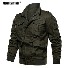 Mountainskin  New Men's Jacket Spring Autumn Military Coat Army Casual Outerwear Male Jackets Mens Brand Clothing 6XL SA706 2024 - buy cheap